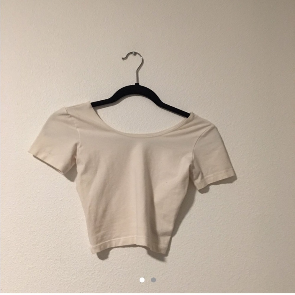 White crop top
